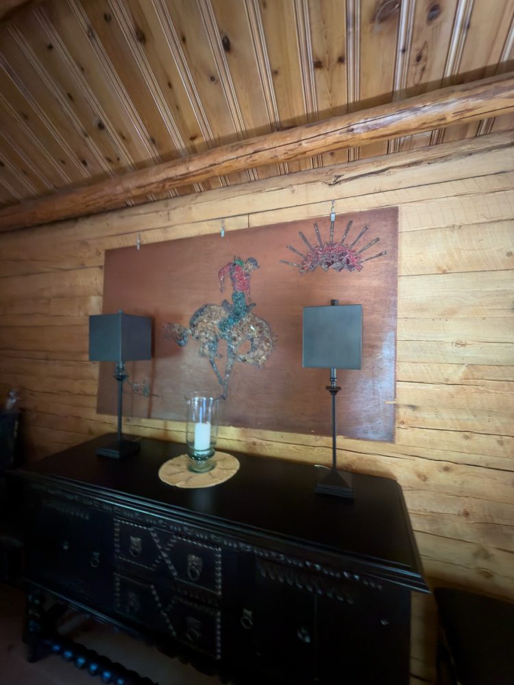 Cowboy Glass Pieces Wood Grain Sample